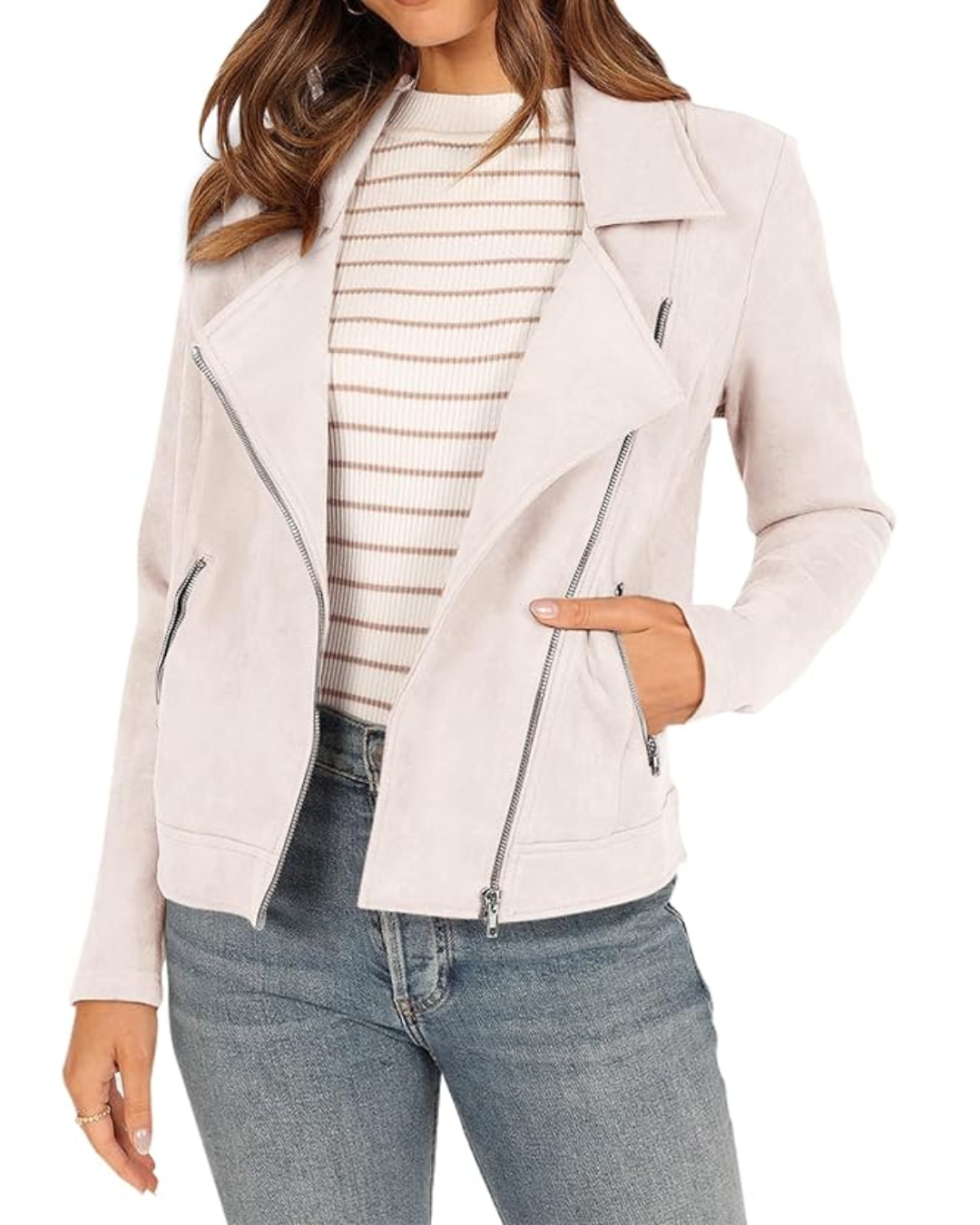 Freya | Suedette Biker Jacket