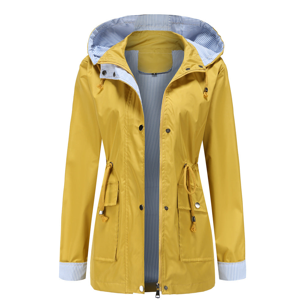 Clara | Hooded Waterproof Raincoat