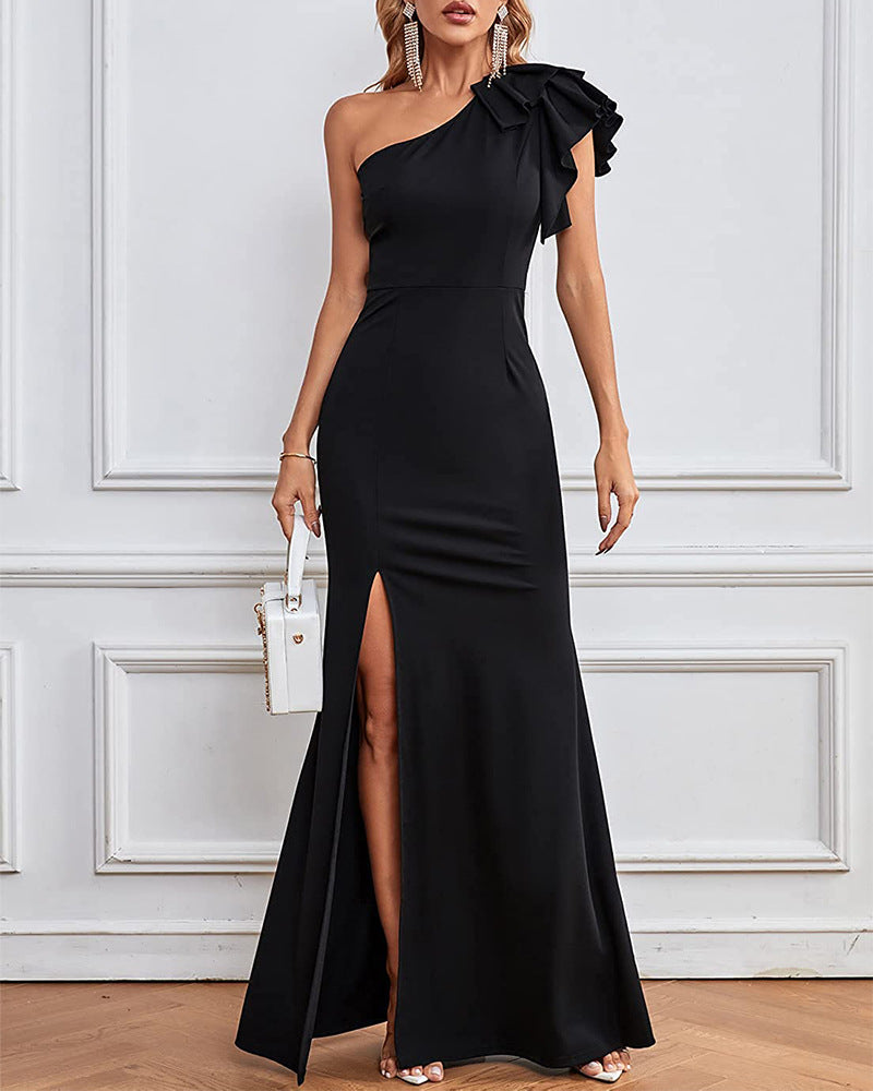 Belle | One-Shoulder Maxi Dress