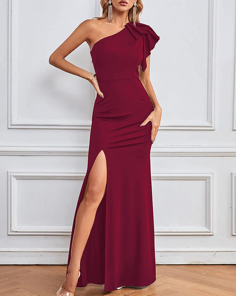 Belle | One-Shoulder Maxi Dress