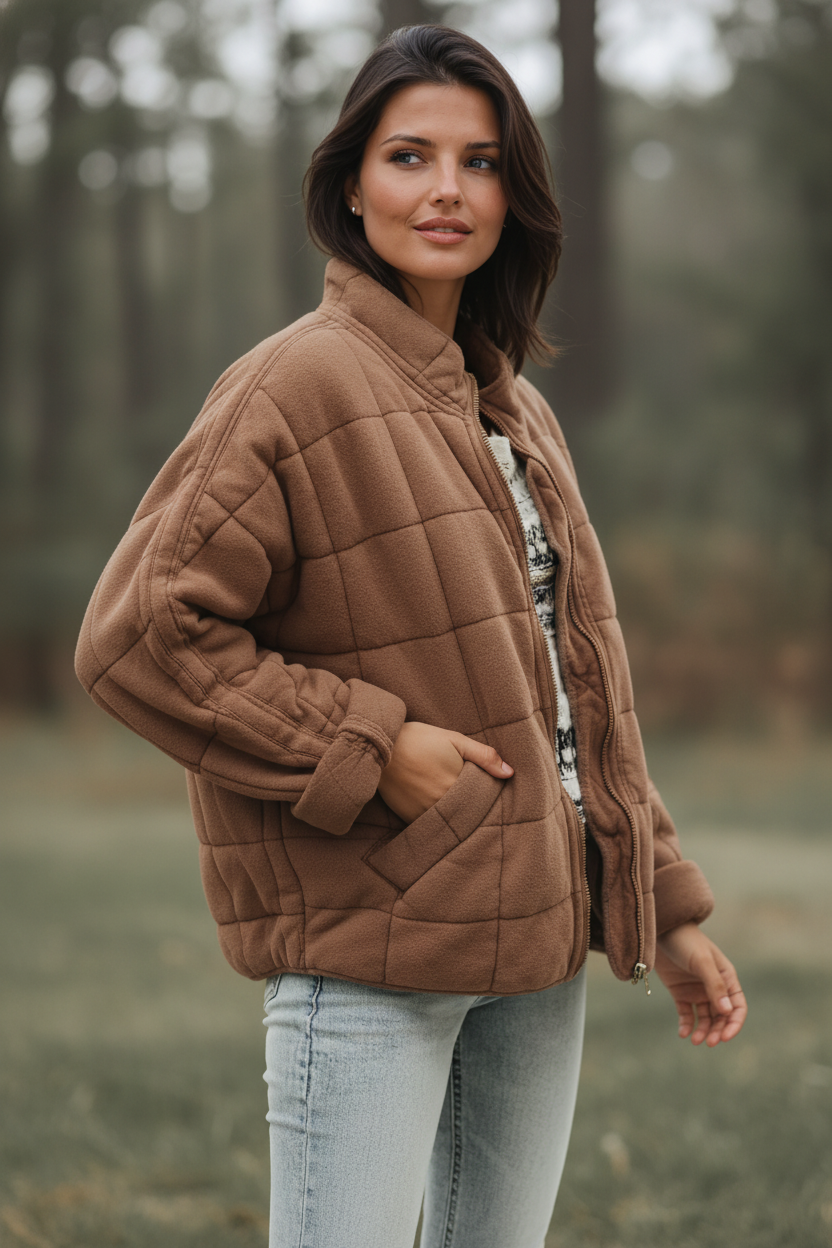 Lily | Oversized Quilted Jacket