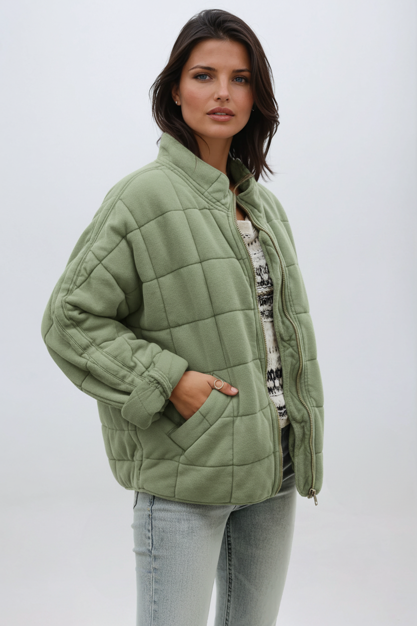 Lily | Oversized Quilted Jacket