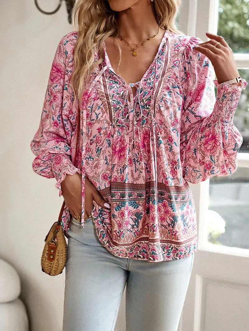 Lux - Light Floral Pattern Top