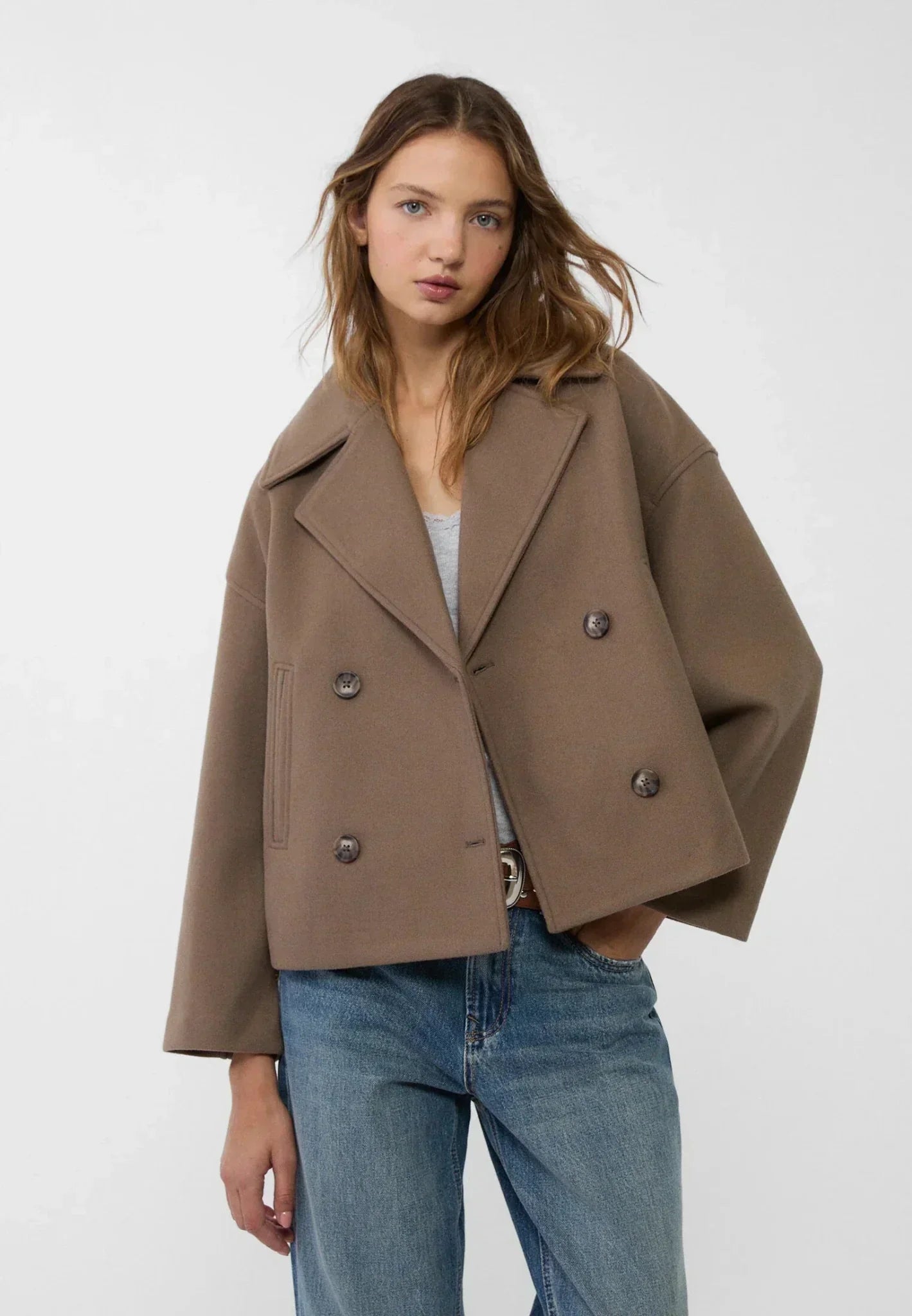 Isabelle | Short Double-Breasted Coat